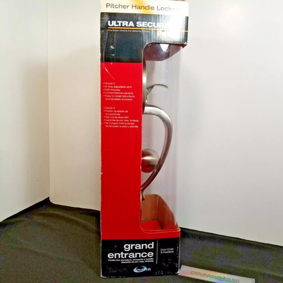 Ultra Security Pitcher Handle Lockset Entry Door Knob & Dead Bolt - Pre-Owned - Picture 2 of 4